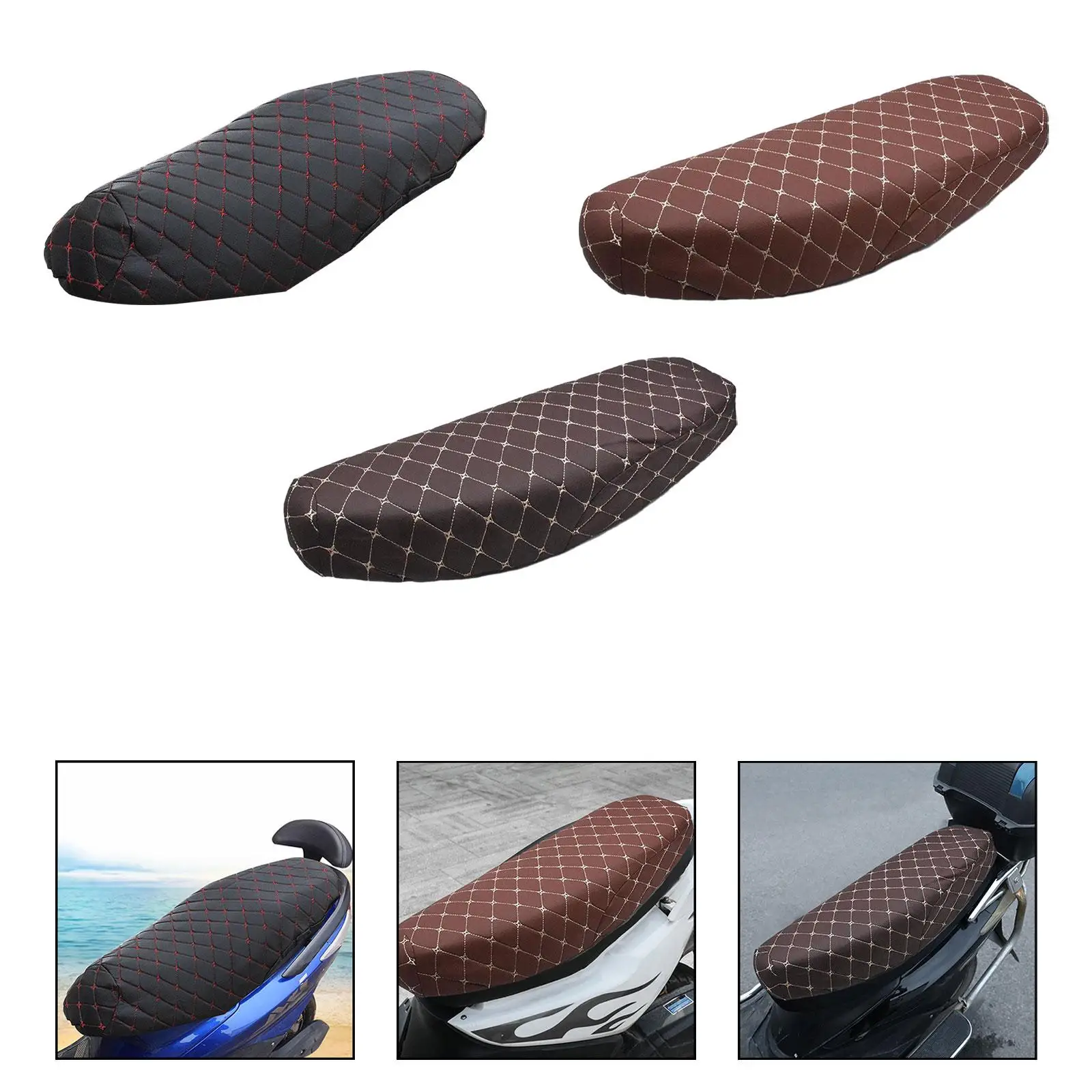 

Bending Beam Motorcycle Seat Cover Breathable Accessory Anti Slip Cushion