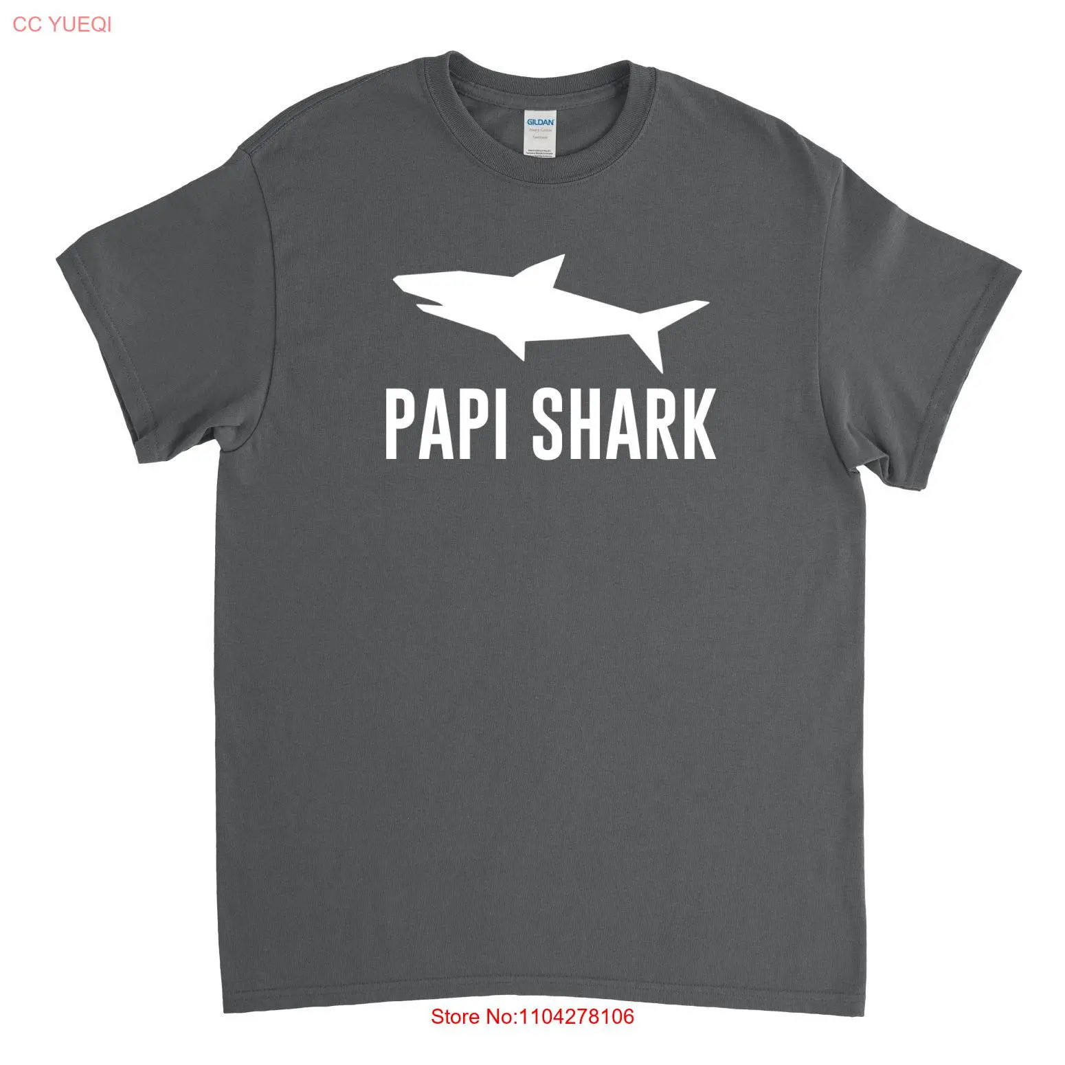 Papi Shark T Shirt New  long or short sleeves