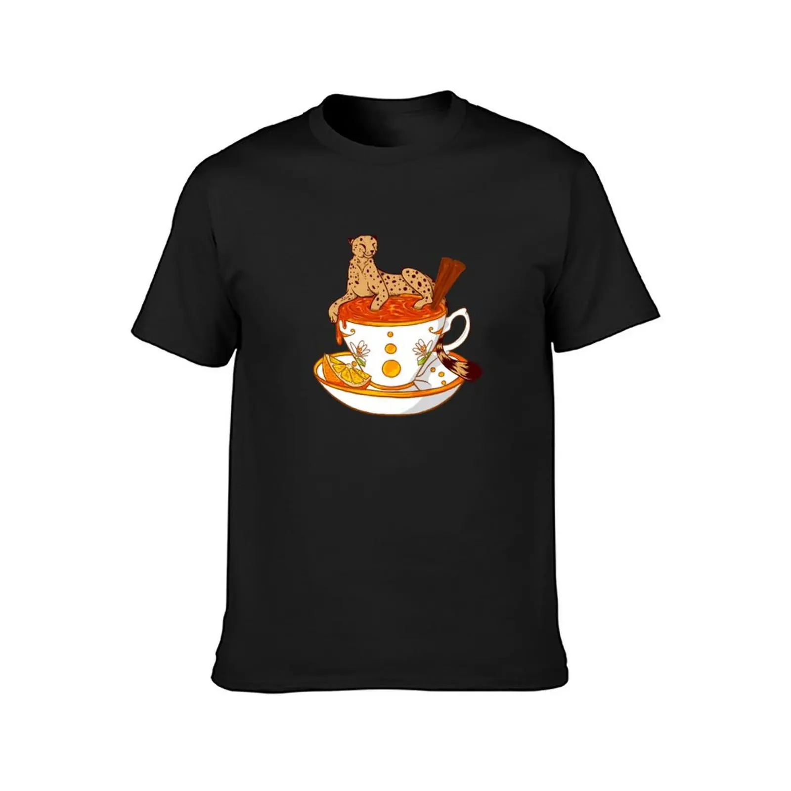 Orange and Cinnamon Tea T-Shirt boys animal print summer tops designer t shirt men