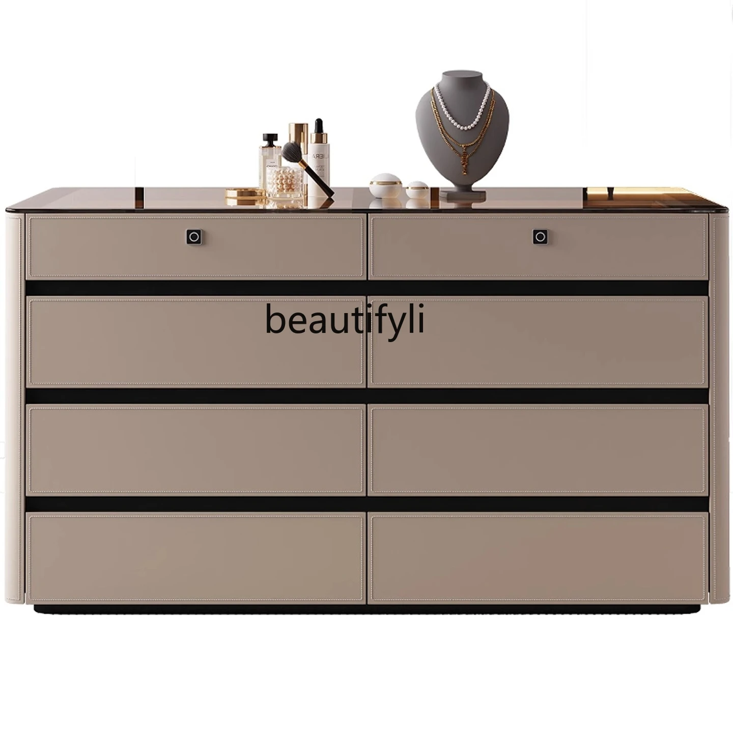

Italian minimalist cloakroom Nakajima, large flat-floor bedroom fingerprint lock jewelry display cabinet
