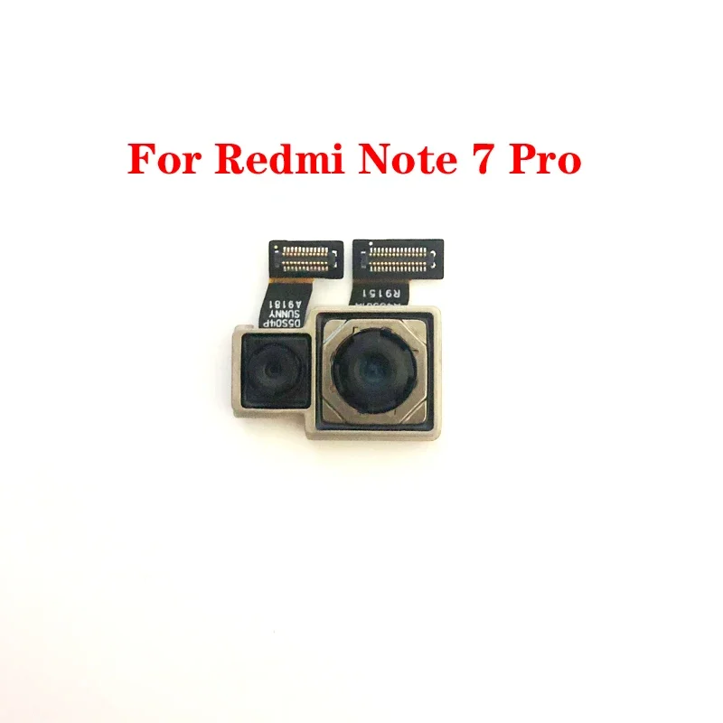 Back Rear Camera for Redmi Note 7 Pro Main Facing Camera Module Flex Cable Replacement Spare Parts