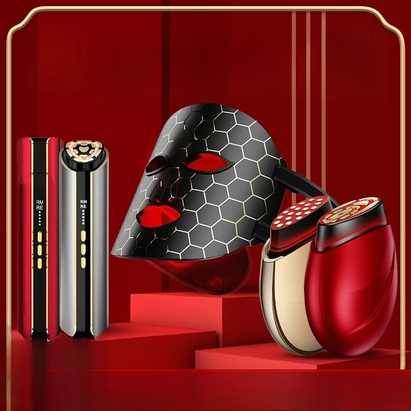 Masque facial LED portable – Rajeunissement photonique pour la réparation de la peau, conception mains libres