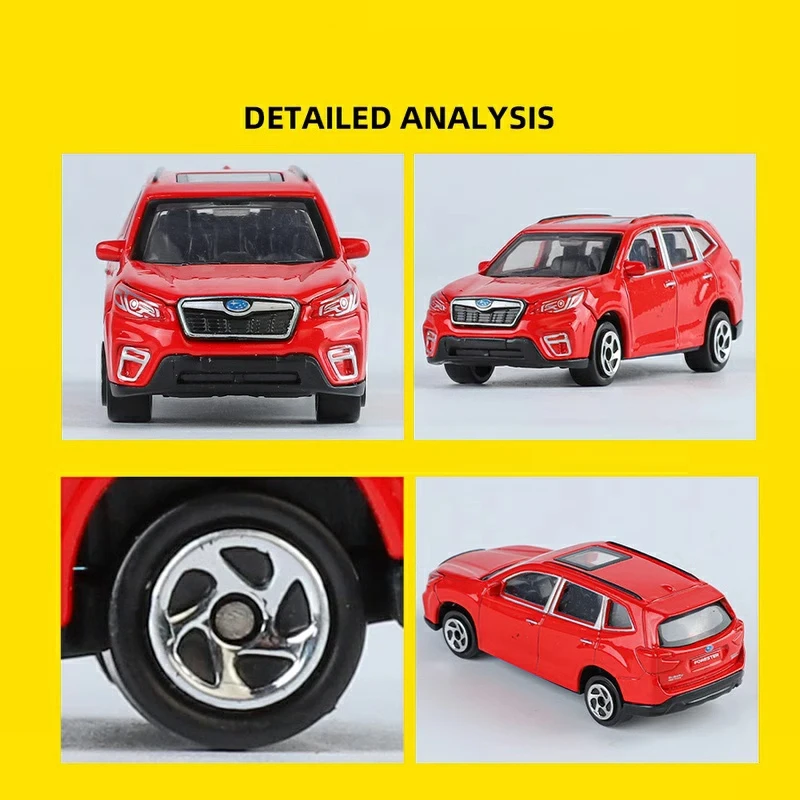 Subaro WRX STI Sportmodellautos im Maßstab 1:64, Forester, Miniatur-Metallsimulationsfahrzeug aus Druckguss, Sammlungsanzeige, Kinderspielzeug