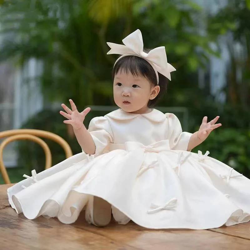 

2025 new baby heavy industry one-year-old dress skirt foreign style baby court princess baby girl fashionable and comfortable