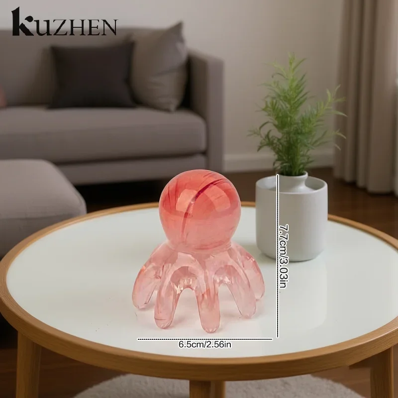 

Смола осьминог массажная расческа для головы меридиан соскабливание кожи головы массажная щетка иглоукалывание Гуа Ша массажная расческа для снятия усталости массаж