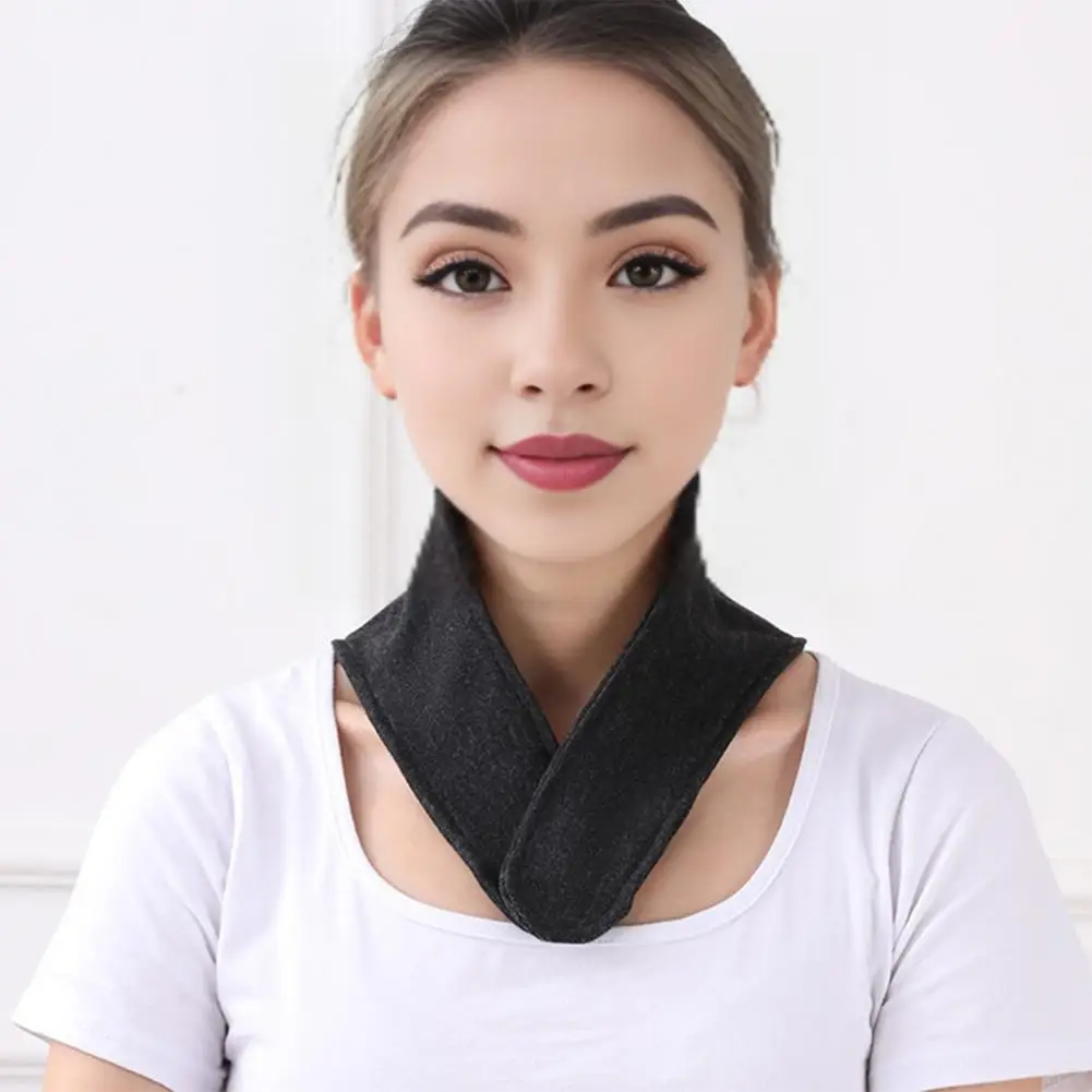 Sweat-absorbent Scarf Soft Comfortable Warm Scarf for Men Women Solid Color Design Neck Wrap Breathable Quick-drying for Soft