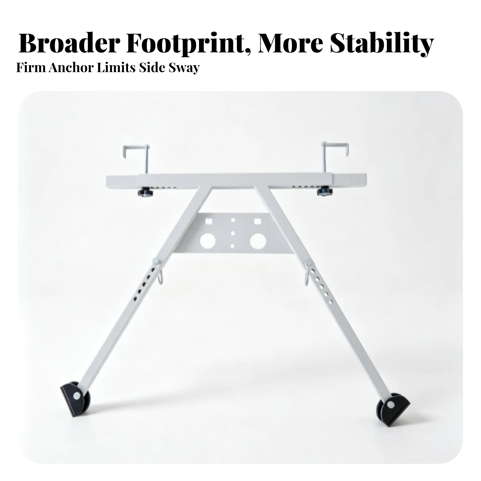 Ladder Stabilizer with Adjustable Bar Anti-Slip Ladder Stabilizer Hardware Quick-Mounting Rust-Resistant for Homeowners