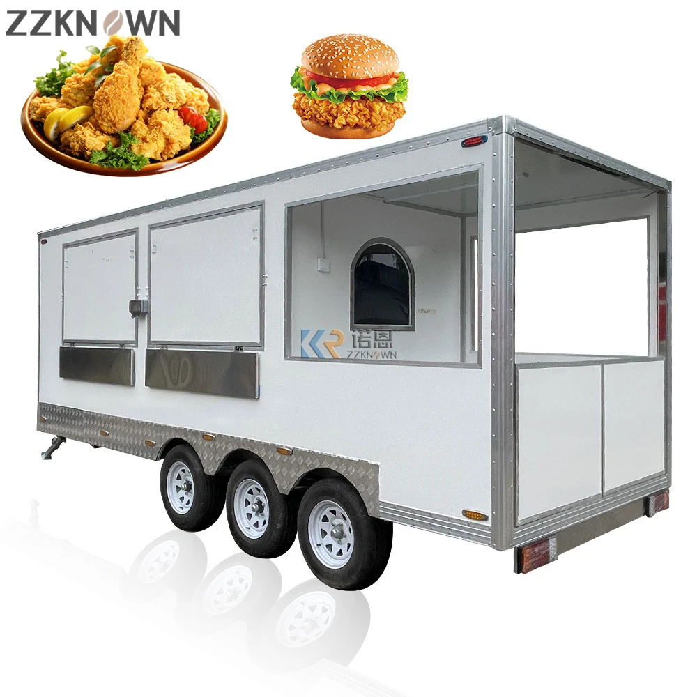 China Food Carts Manufacturer Mobile  Trailers For Sale Concession Food Truck Ice Cream Food Cart