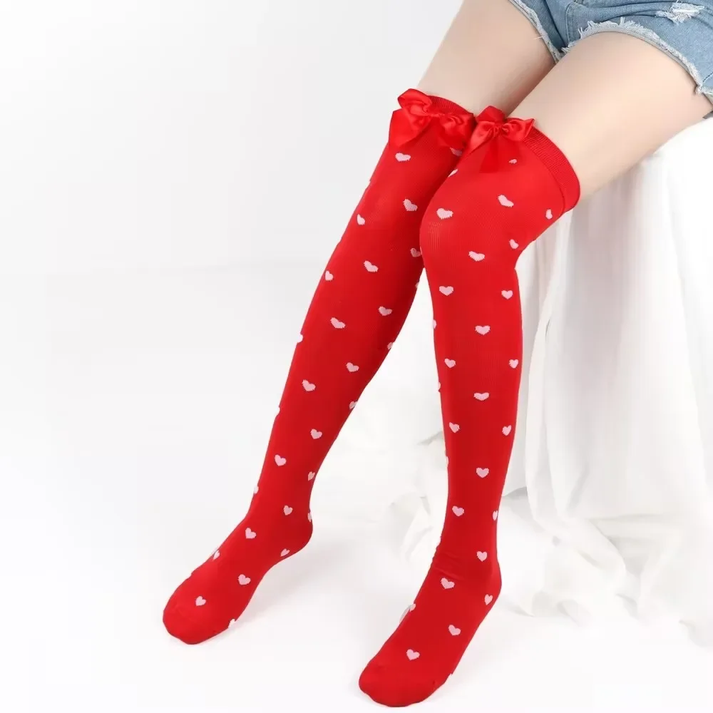 PESENAR  Valentine's Day Date Love Stockings Love Printed Stockings