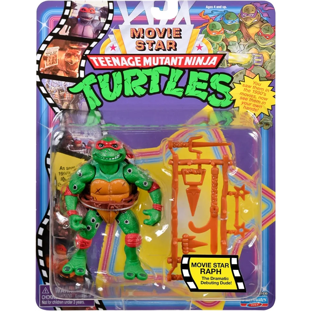 

Коллекционная фигурка Рафаэля из фильма «Черепашки-ниндзя» 1991 года, реплика с точными по мотивам оружия, идеальный подарок.