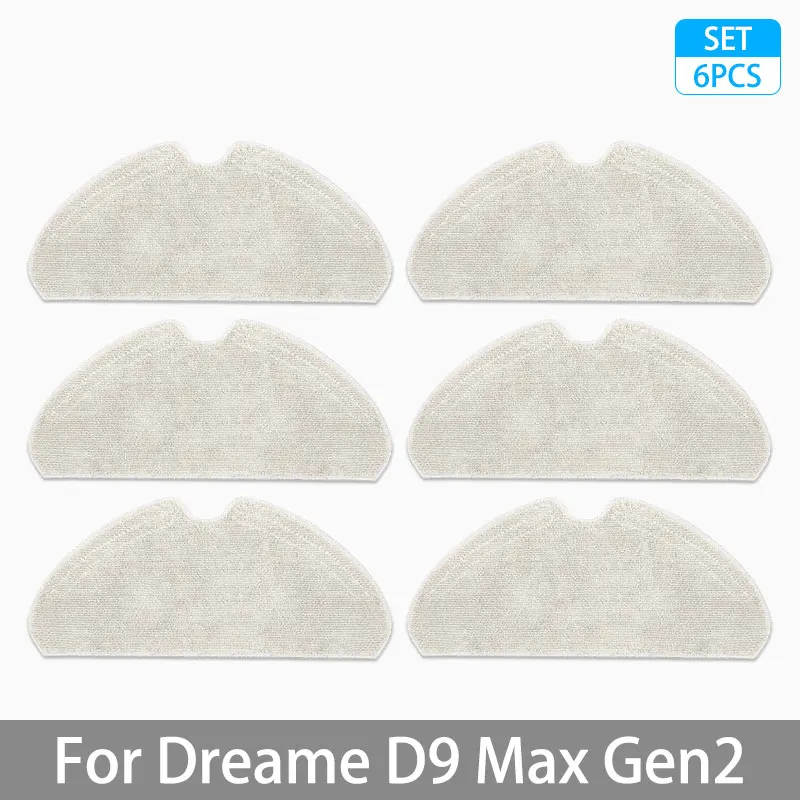 Voor Dreame D9 Max Gen2 Robotstofzuiger Accessoires Onderdelen Rubberen hoofdzijborstels Mopdoeken HEPA-filters Vervangende onderdelen