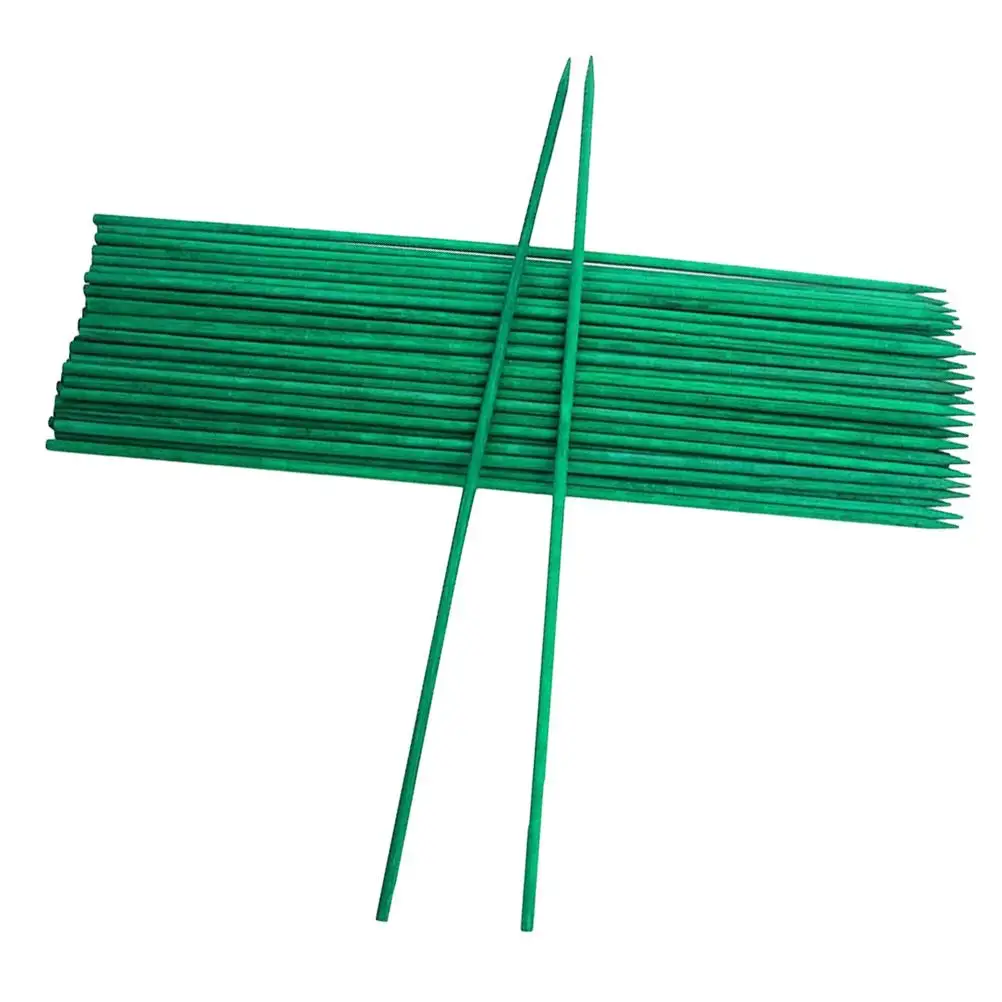 

40 Pcs Gardening Bamboo Stick Sturdy Plant Stakes Potted Green Stem Support for Plants