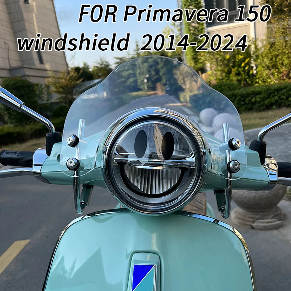 

For Vespa Primavera150 VXL150 LXV150 LX125 Motorcycle Windshield Front Windshield Deflector 2013-2024