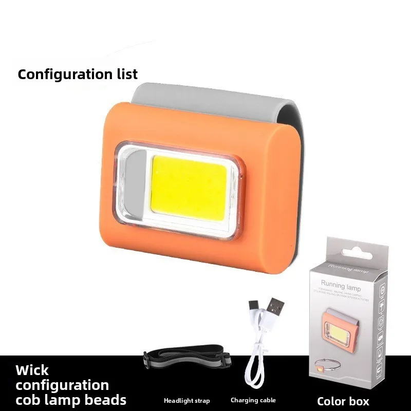 New Multi-purpose Magnetic Lamp with TYPE-C Charging Headlamp, Portable Clothes Clip Running LED Light, Silicone for Work Use