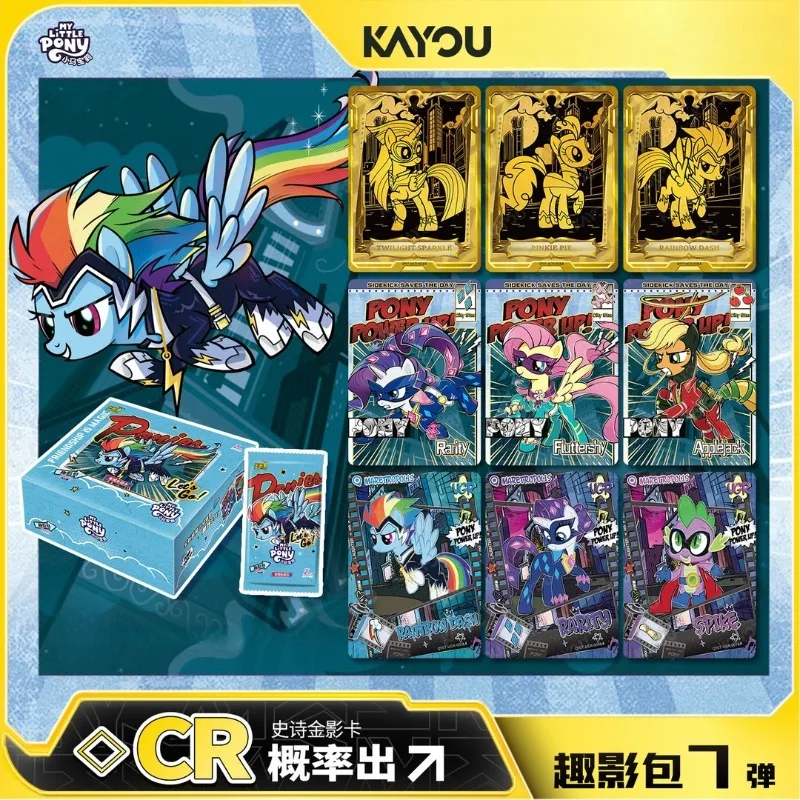 

Hot KAYOU 1-7th My Little Pony Series Cards Rarity Twilight Sparkle Game Collectible Cards Anime Merchandise Holiday Gifts
