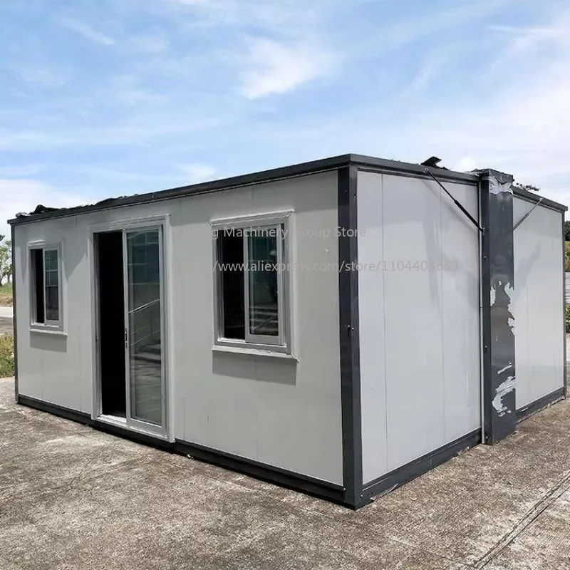 Modern Quick Assembly Folding Container House Prefabricated Modular Luxury Living Home Portable Flat Pack Hotel 10ft 20ft 40ft