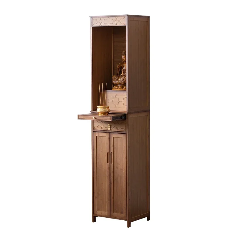 new Chinese high Buddha table household cabinet, dedicated to Guanyin Buddha statue cabinet