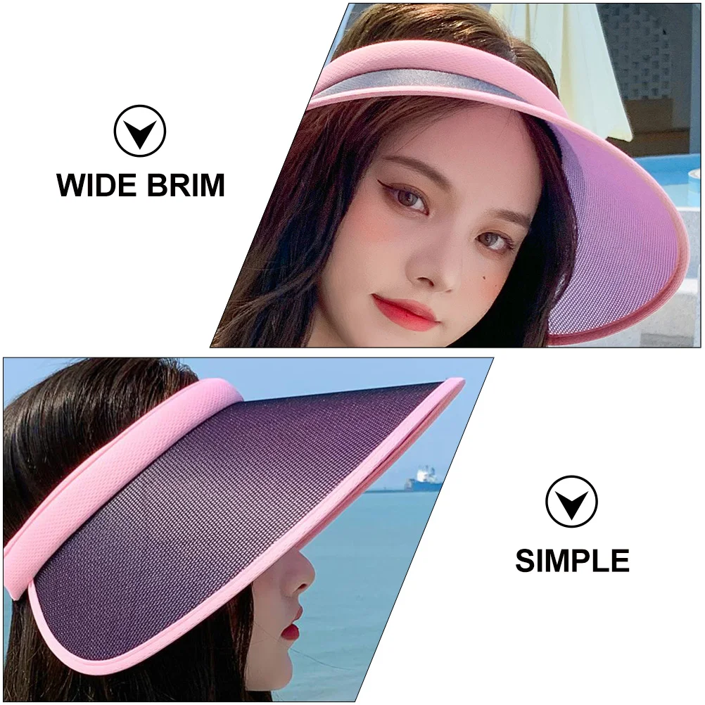 

Portable Wide Brim Sun Hat Uv Protection Summer Visor Cap Outdoor Sunblock Travel Beach Fishing Tennis Lightweight Wind-Proof