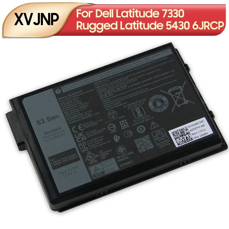

Сменный аккумулятор для ноутбука XVJNP для Dell Latitude 7330, прочный Latitude 5430 6JRCP, 4457 мАч
