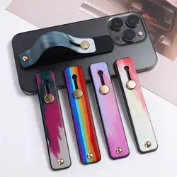 Universal Silicone Wristband Phone Holder Finger Ring Phone Hand Band Bracket Telescopic Sticker Phone Holder