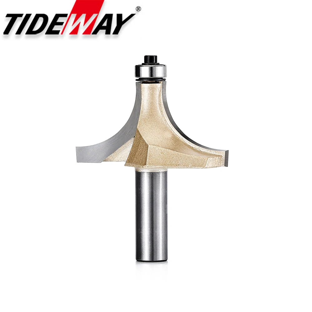 Imagem -02 - Tideway Corner Round Over Router Bit Rolamento para Madeira Ferramenta para Trabalhar Madeira Fresadora de Carboneto de Tungstênio Cortadores Cnc End Mill