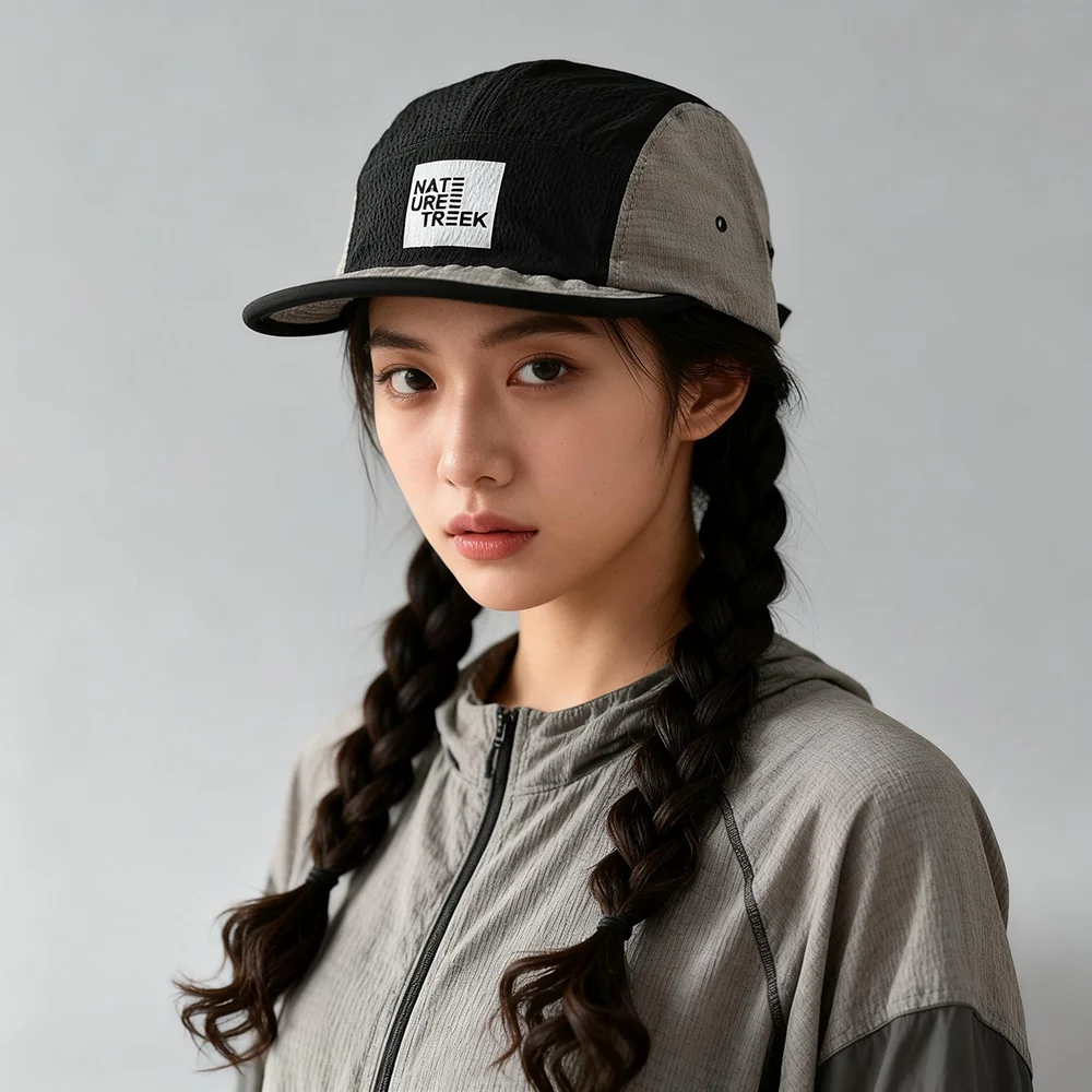 NEUE 5-Panel-Kappe mit kurzem Schirm, schnelltrocknend, Golf-Baseballkappe, weiche, leichte Sport-Laufkappe für Herren, Y2K Outdoor-Hut für Damen – Detail 8