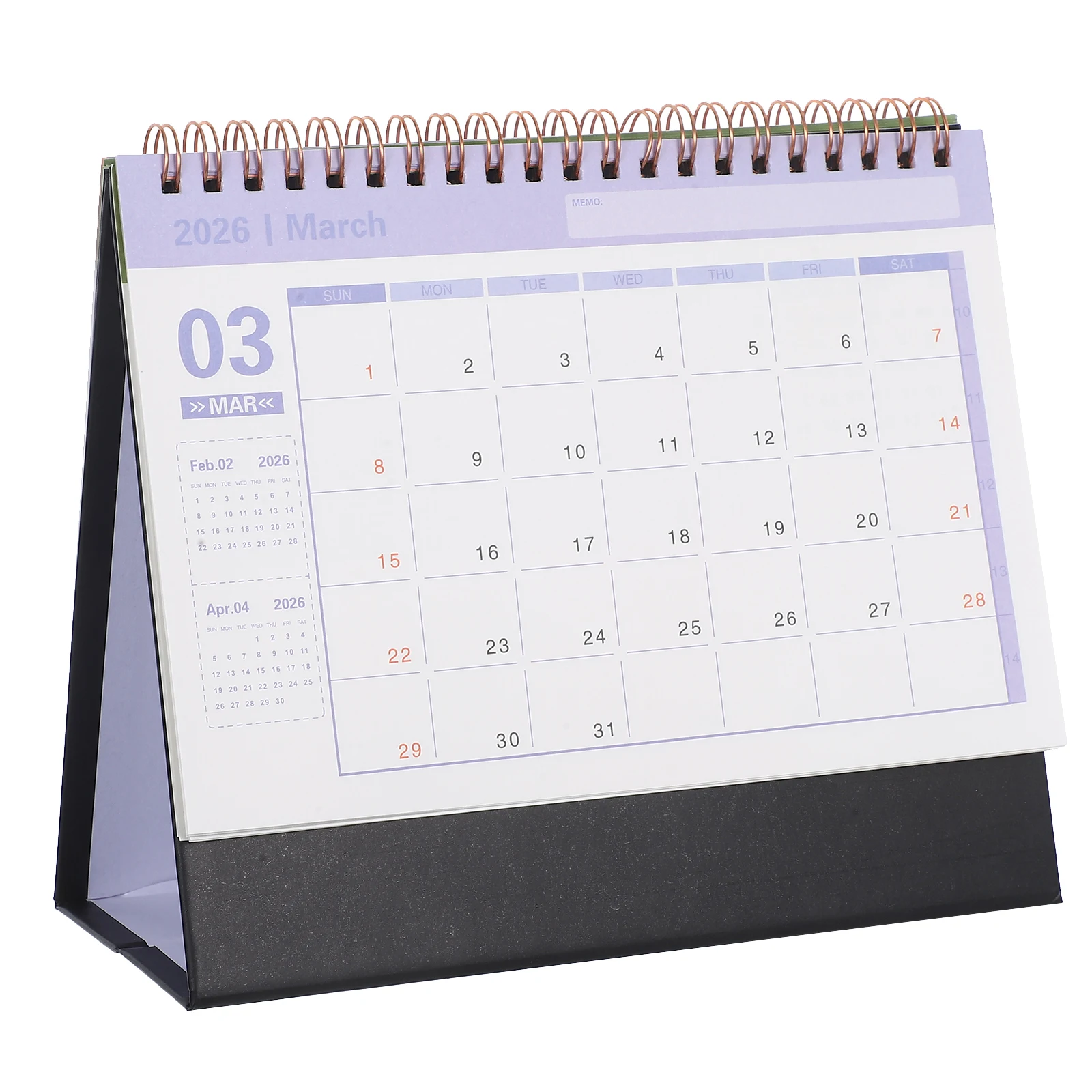 

1Pcs 2026 Compact Calendar: Small Desk Calendar with Foldable Design, Ideal for Yearly Planning & Reminders