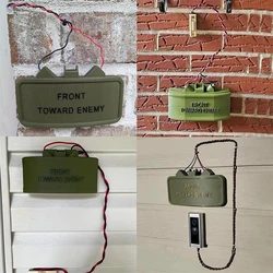 1Pcs Ring Cam Claymore Mine Doorbell Ornament Front Facing Enemy Fake Mine Spoof Prop Don't Disturb Mine Replica Doorbell