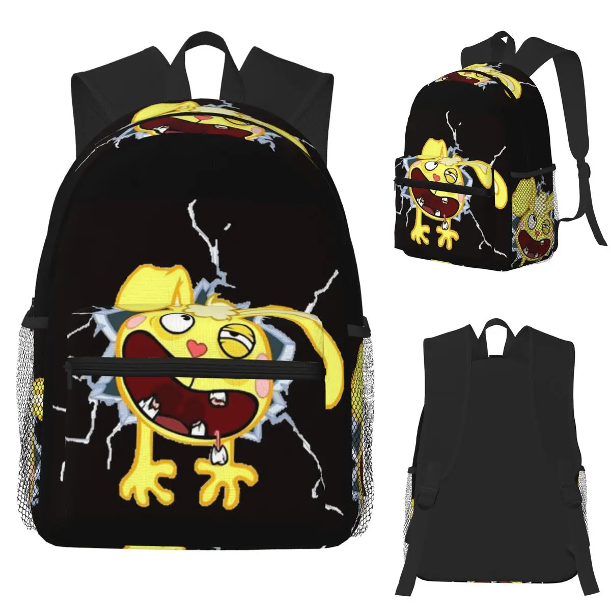 Happy Tree Friends Student Backpack School Bag Hiking Travel Daypack for Men Women Bookbag Shoulder Bags