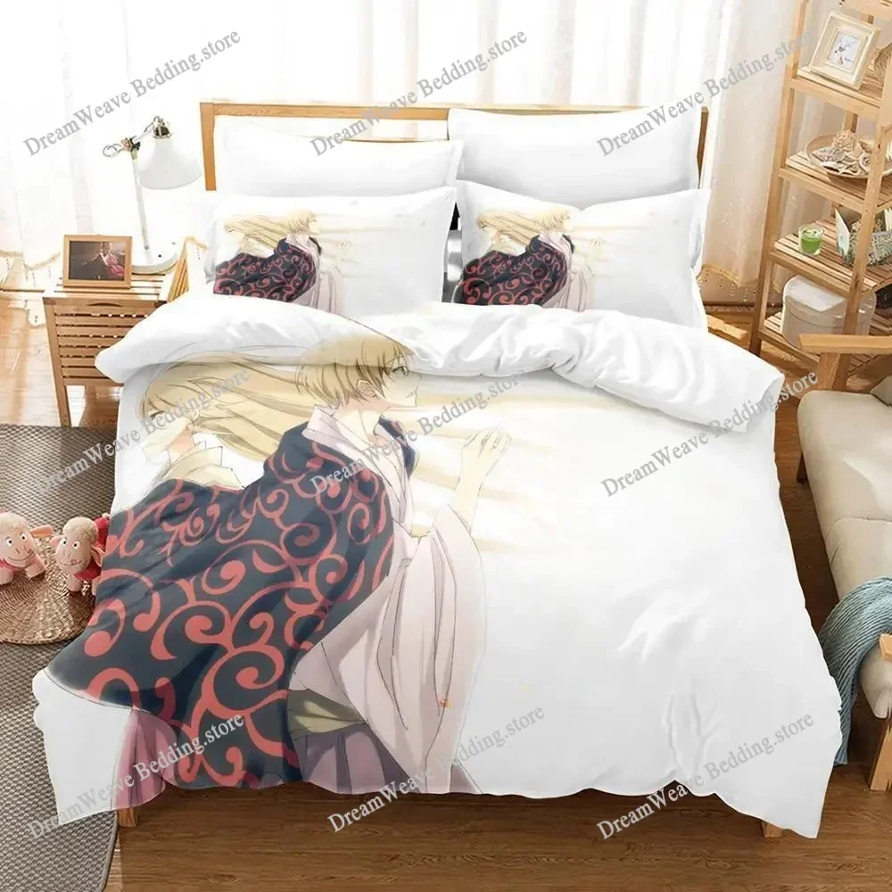 Anime Natsume Book of Friends Nyanko Bedding Set Boys Girls Twin Queen Size Duvet Cover Pillowcase Bed Boys AdultFQH