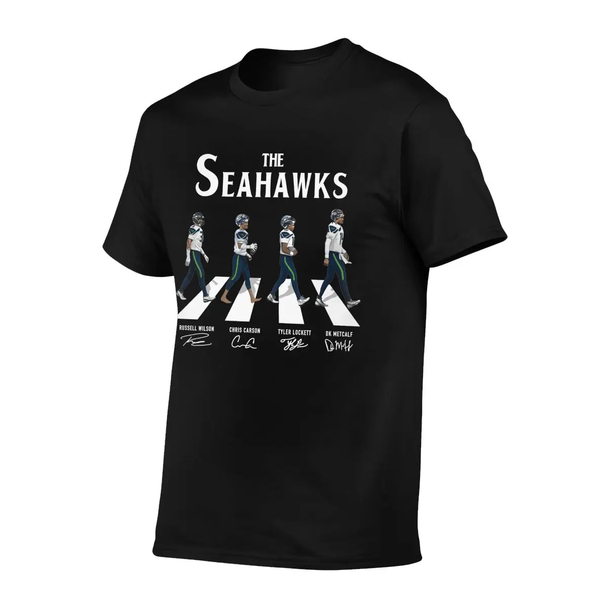 The Seahawks Abbey Road Signature T-shirt Tee Shirt Cool Daily Harajuku Streetwear