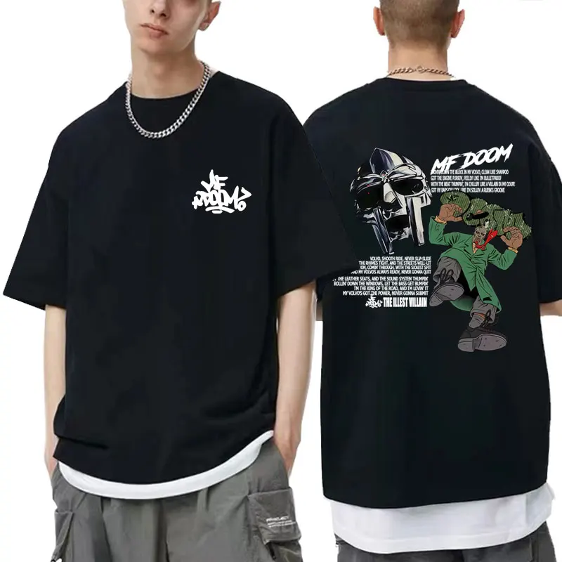 

Rapper Mf Doom Album Madvillainy T-shirt Men Women Hip Hop Fashion Vintage Streetwear Male High Quality Cotton Oversized T Shirt