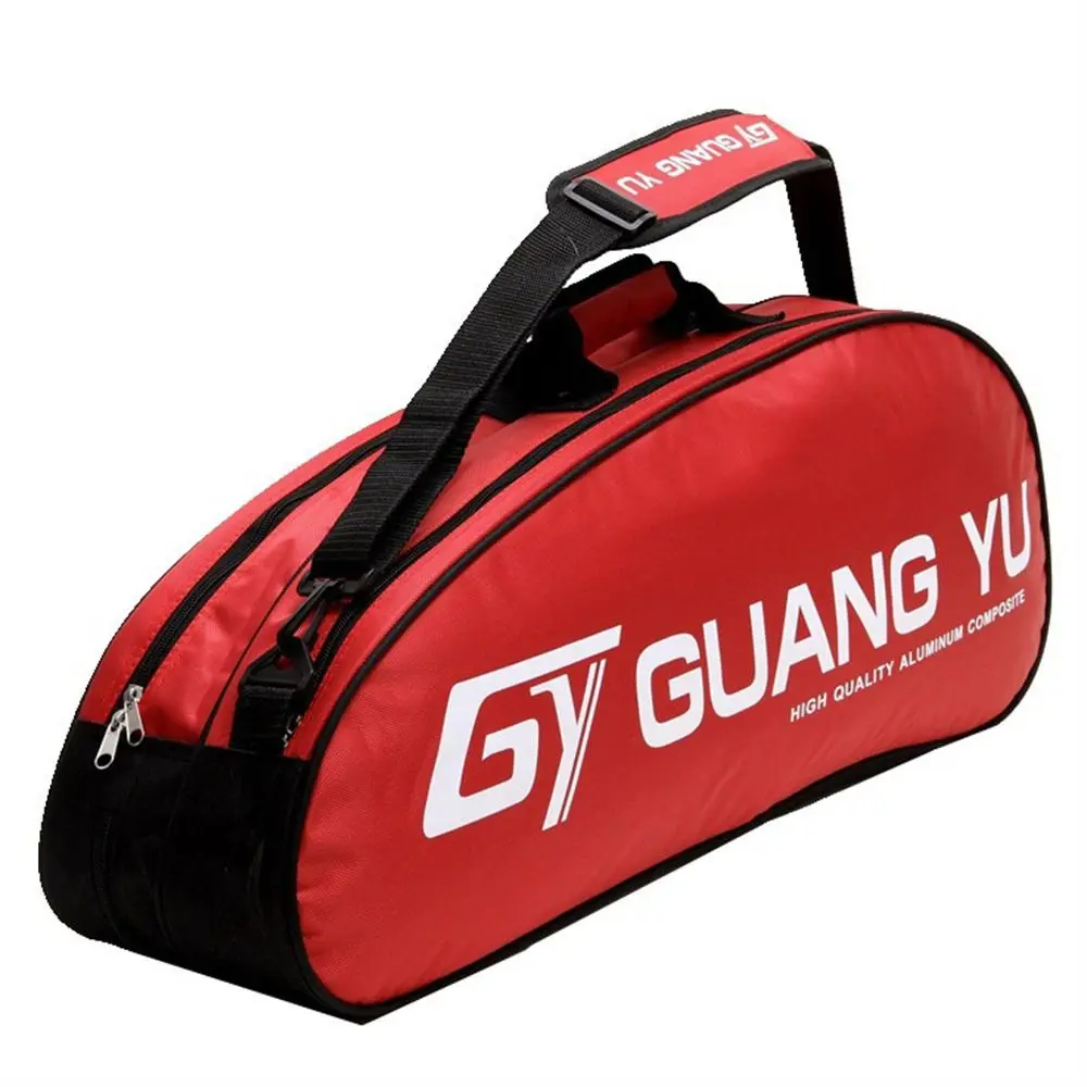 Big Capacity Badminton Racket Bag Single Shoulder 4 To 6 Racquet Tennis Racket Bag Double Handle Waterproof Shuttlecock Bag