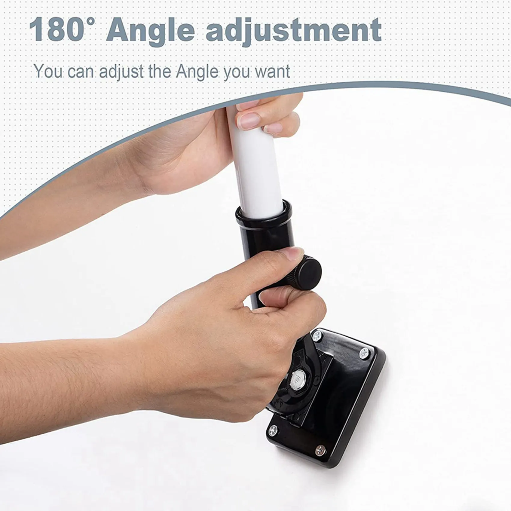 AT05-3X Flag Pole Holder Mounting Bracket Adjustable Flagpole Rod Hitch Bracket Multi-Position Flag Pole Bracket,Black