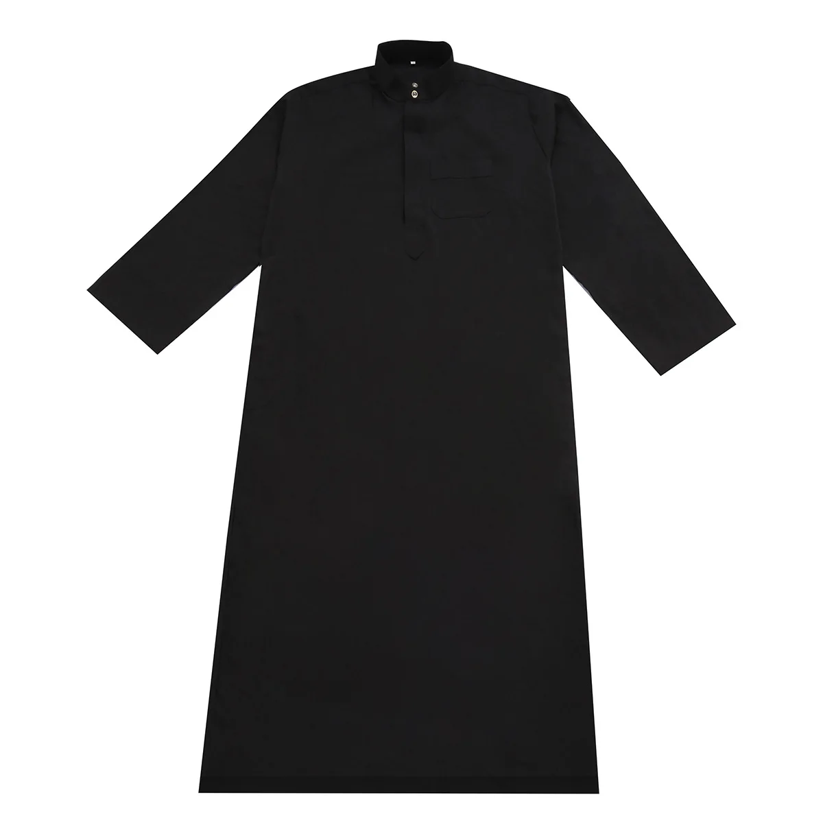 Nuove maniche lunghe Abaya 2025 Jubba Thobe per uomo Caftano Pakistan Musulmano Arabia Saudita Djellaba Islam Abbigliamento Abito da preghiera (S-3XL)