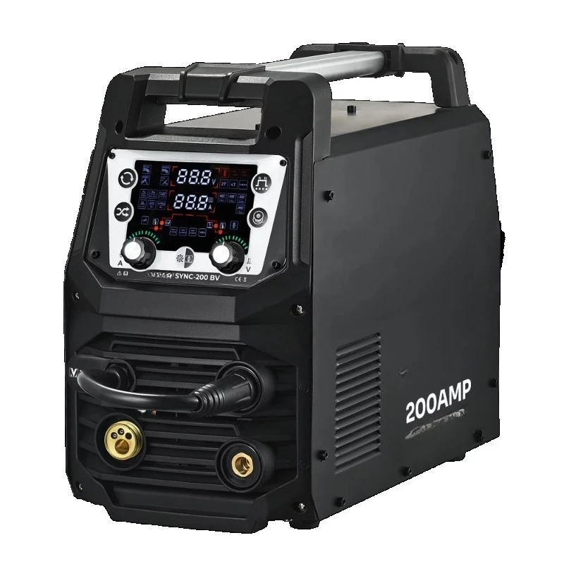 200A 4-in-1 Arc MMA TIG MAG MIG Welding Machine for Gas-free Welding Machine with Inductance Adjustment