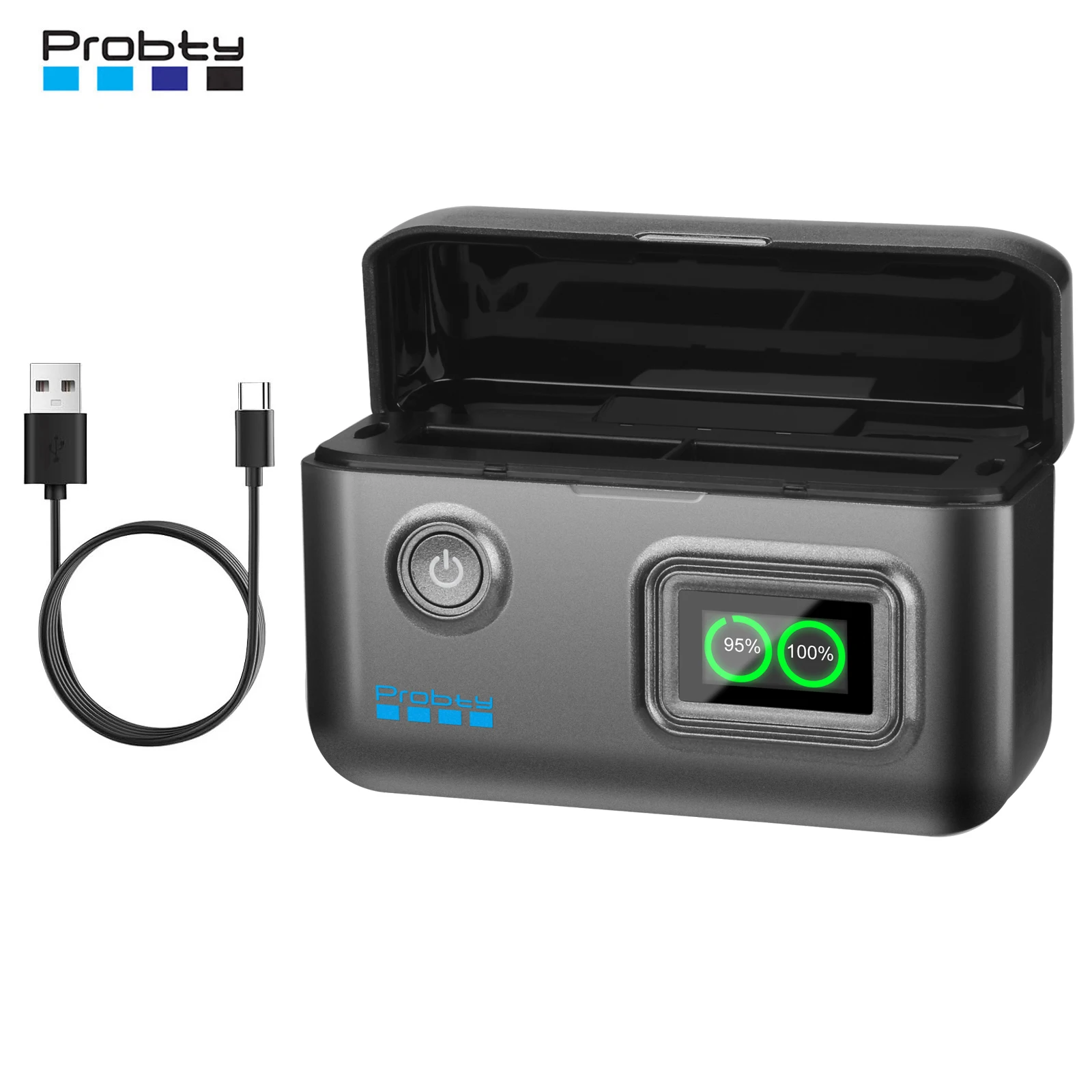 Probty Für Insta360 Ace Pro 2 Batterie Ladegerät Schnelle Lade Fall Lade Hub Tragbare Für Insta360 Ace Pro 2 Power Zubehör