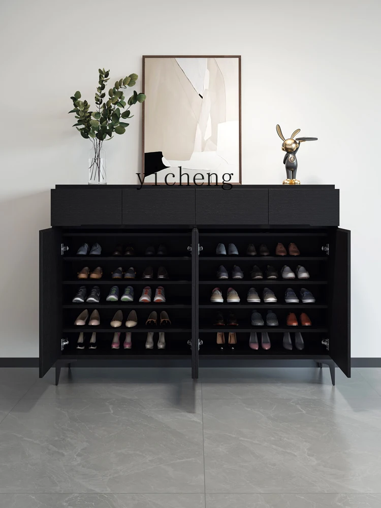

XL Solid Wood Home Storage Shoe Cabinet Minimalist Storage Hallway Shoe Cabinet