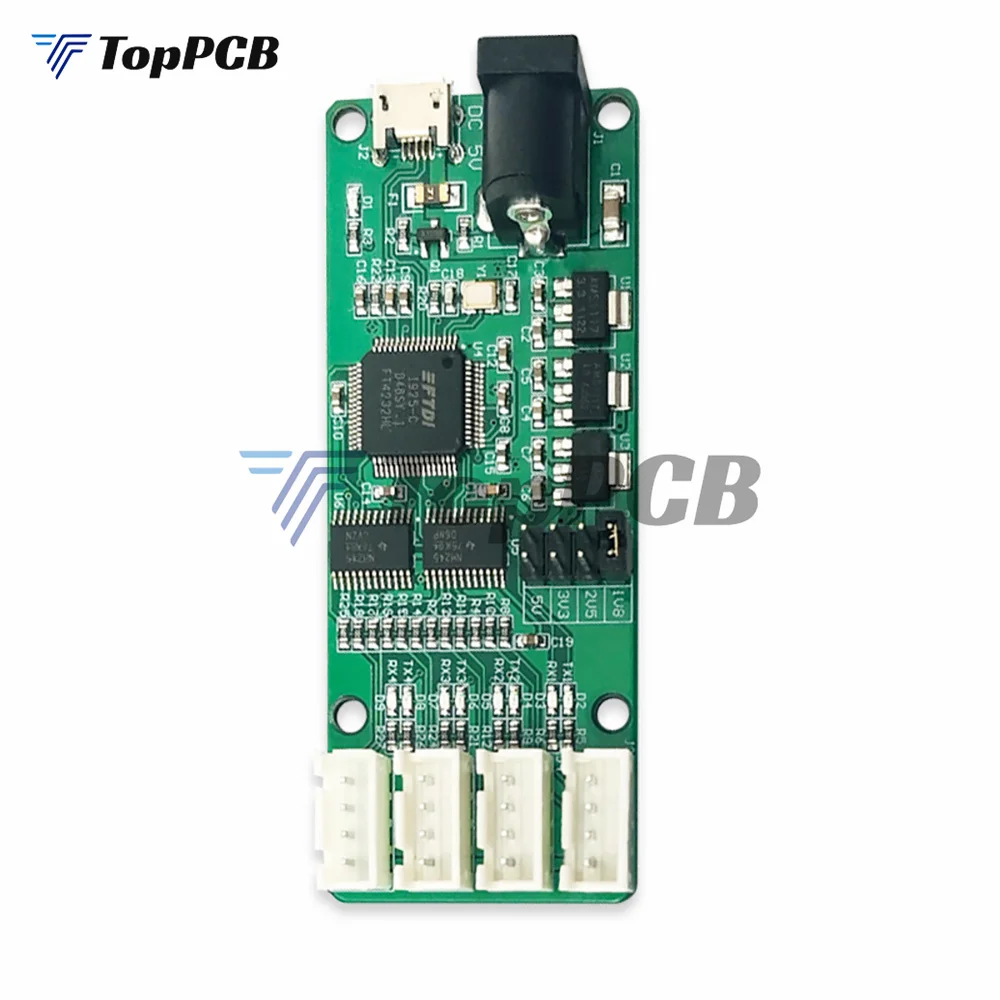 LC-FT4232-4TTL USB to TTL Converter Module 4 Channel UART Serial Port Communication Board 5V 3.3V 2.5V 1.8V XH2.54MM for HDD PC