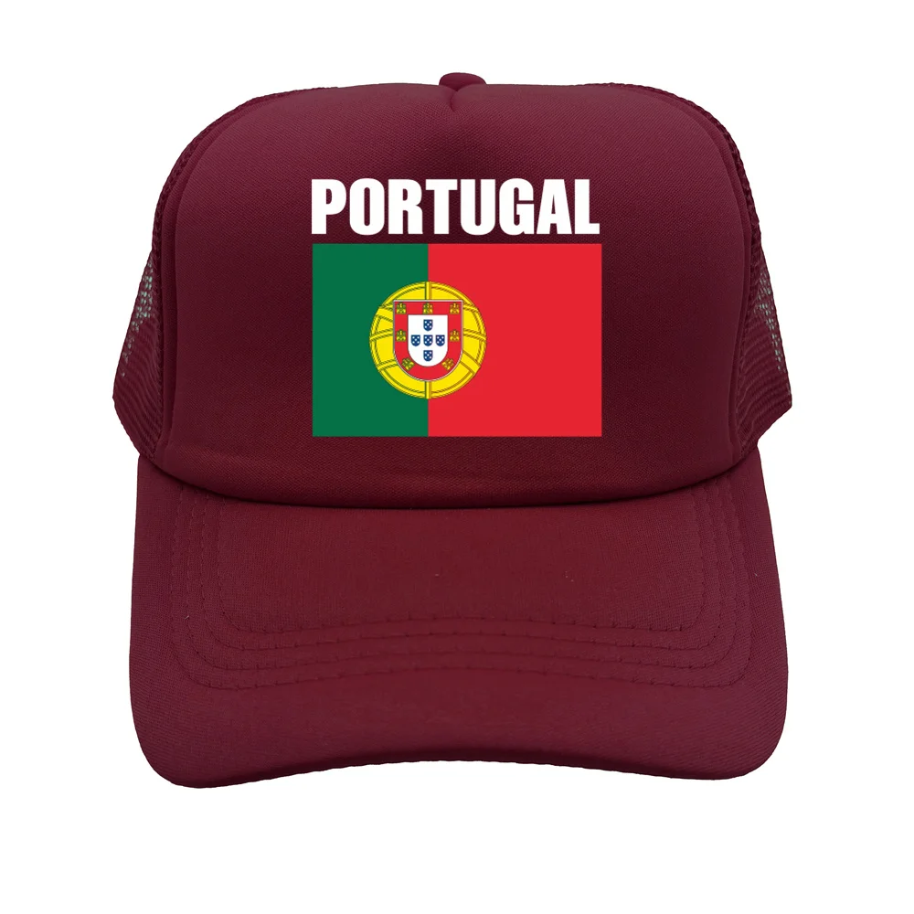 Portugal Flag Baseball Cap Cool Men Country Fans Trucker Hat Summer Breathable Mesh Net Snapback Dad Gift Caps