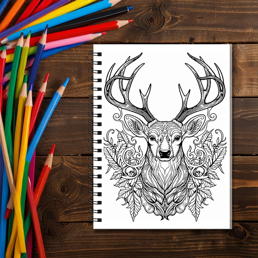 Primordial Beasts Coloring Book - 8.3x 11.2 Inch 22 Page Coloring Book - Helps Reduce Stress and Ease Emotions