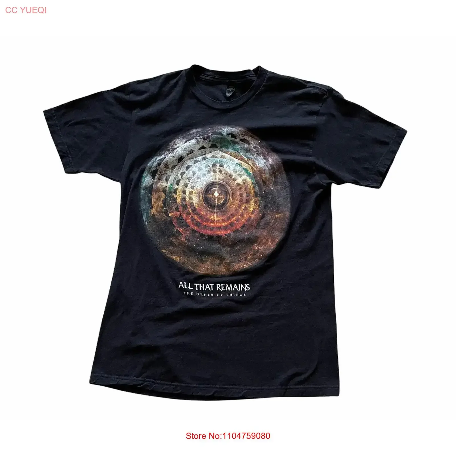 All That Remains The Order Of Things 2015 Black Tour Concert T shirt Large vintage Washed Stretched Top For Everyday Wear