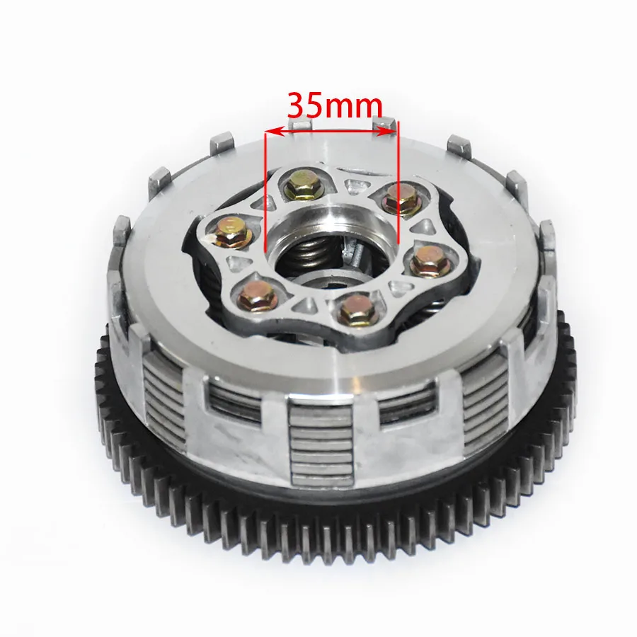 

Motorcycle Pit Bike 73 Teeth Clutch 6 plate and 6 Column for Zongshen,Bashan,Loncin Lifan CG125 CG150 CG175 CG200 CG250 engine