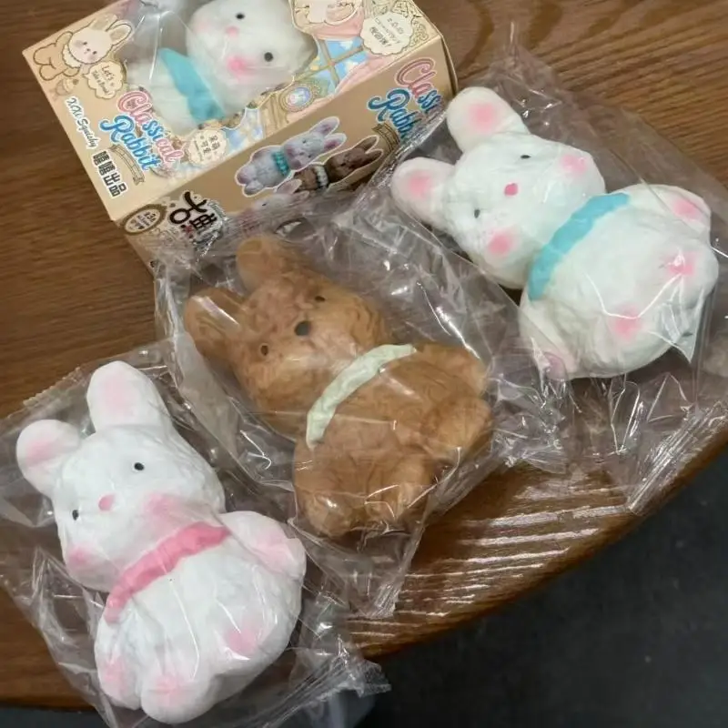 Classical Kawaii Bunny Slow Rising Super Soft Touch Squeeze Toy for Stress Relief Kids Classroom Reward Gifts