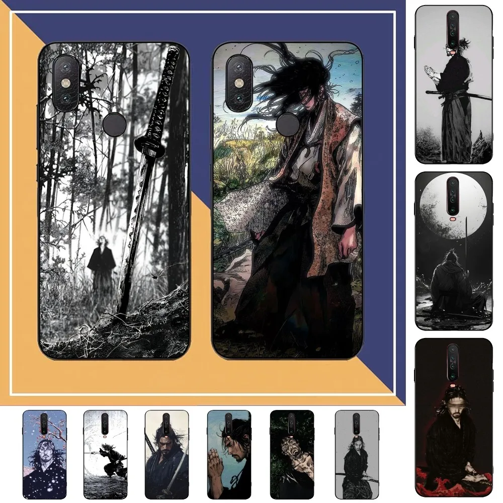 Manga M-Miyamoto M-Musashi Vagabond Phone Case For Redmi Note 4 X 5 A 6 7 8 T 9 9S 10 11 11S 11Epro Poco M3 Pro