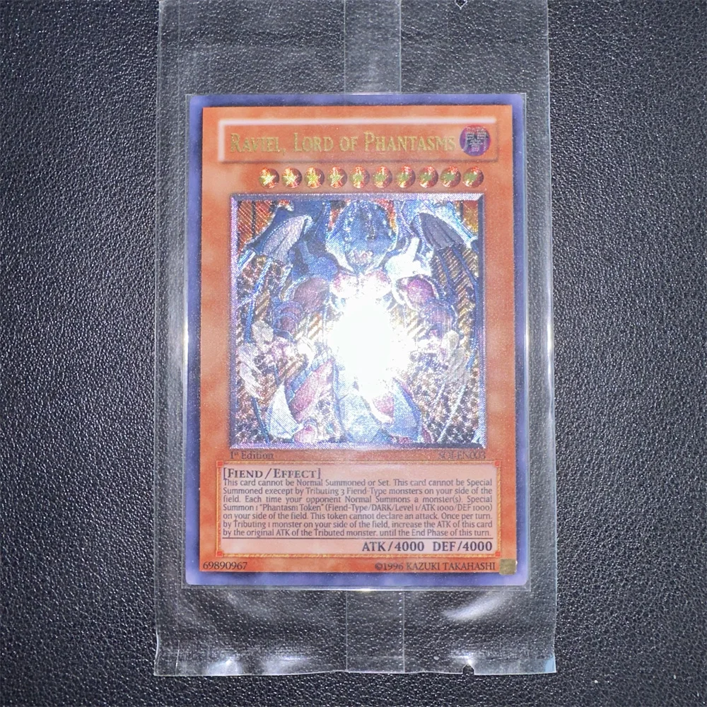 Yu-Gi-Oh UR SOI-EN003/Raviel, Lord of Phantasms kinderen anime cartoon game card speelgoed collectie cadeau (niet origineel)