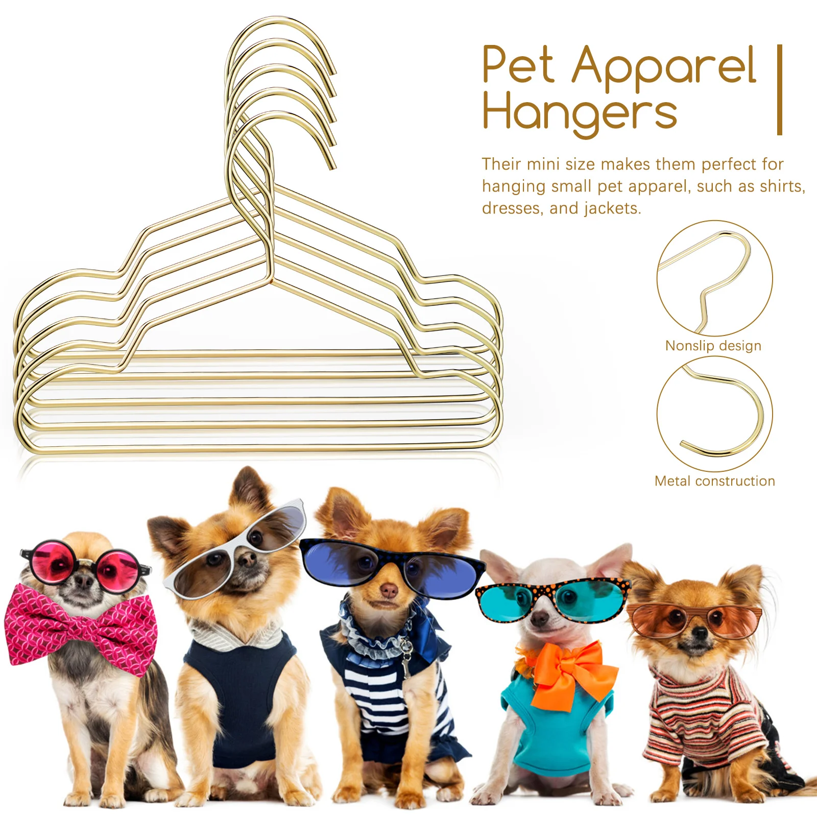 Mini Hanger Hangers Dog Closet Apparel Pet Clothing Rack Clothes Cat Small Coat