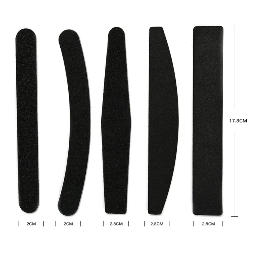 RHJB 25 Stück schwarze Nagelfeilen und Puffer mit Körnung 100/180, professionelles doppelseitiges Schmirgelbretter, Maniküre-Werkzeug für Acrylnägel – Detail 5