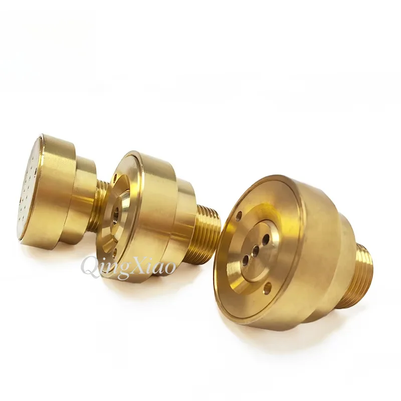 Solid Brass Dry Mount Phoenix Tail Fountain Nozzle Straight Jet Threaded Interface Plaza Villa Courtyard Landscape Water Feature