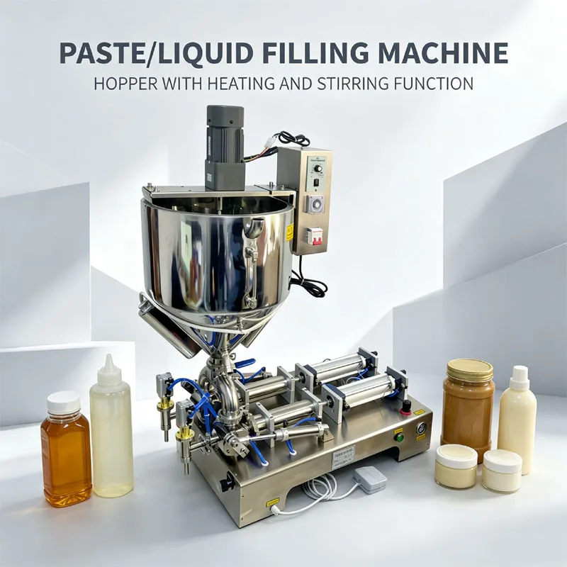 Paste Filling Machine Anti Drip Precise Filling Machine Double Head Pneumatic Filling Machine